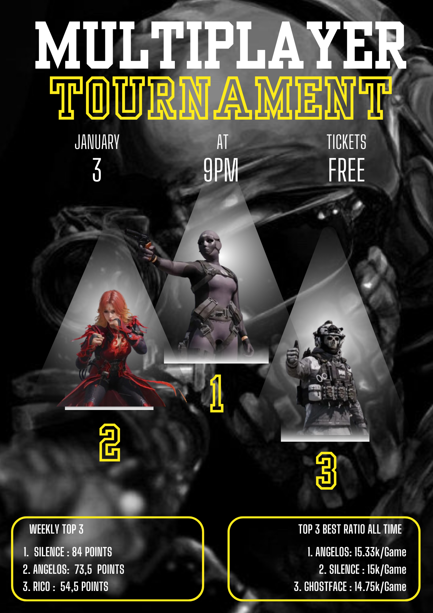 Affiche Tournoi MJ